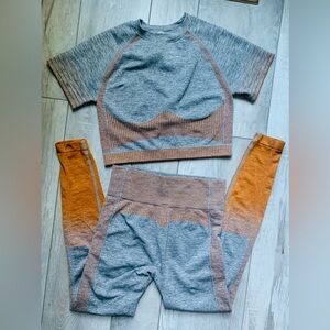 GYM/WORKOUT YOGA WOMEN OUTFIT SET SIZE PETITE MEDIUM STRETCHABLE